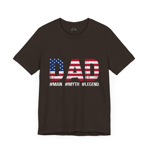 Dad Man Myth Legend Unisex Jersey Short Sleeve Tee