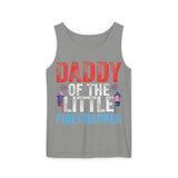 Daddy Of The Little Firecracke Unisex Garment-Dyed Tank Top