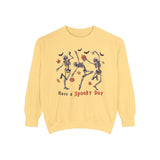 Dancing Skeletons Halloween Sweatshirt - 'Have A Spooky Day' Retro Spooky Sweater