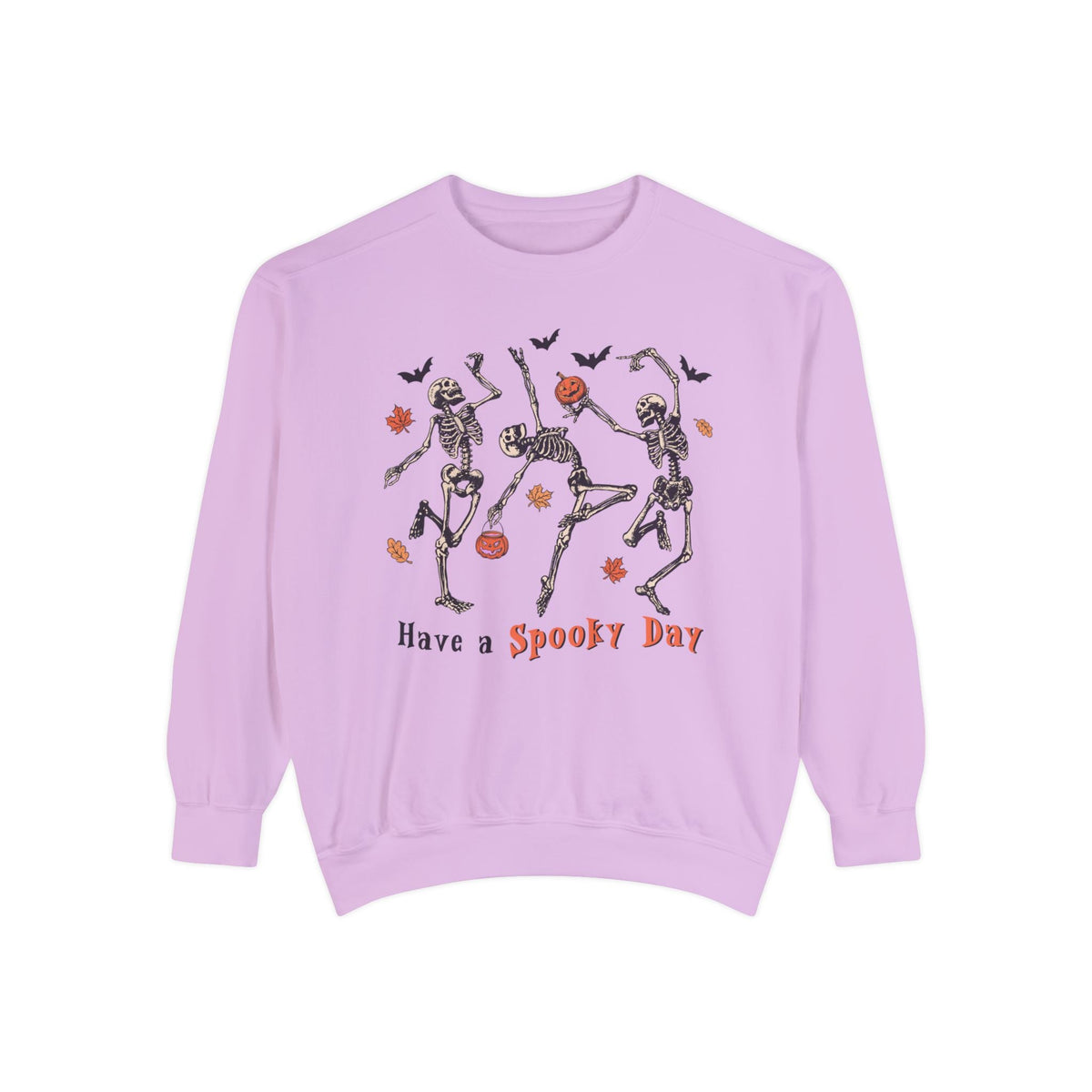 Dancing Skeletons Halloween Sweatshirt - 'Have A Spooky Day' Retro Spooky Sweater