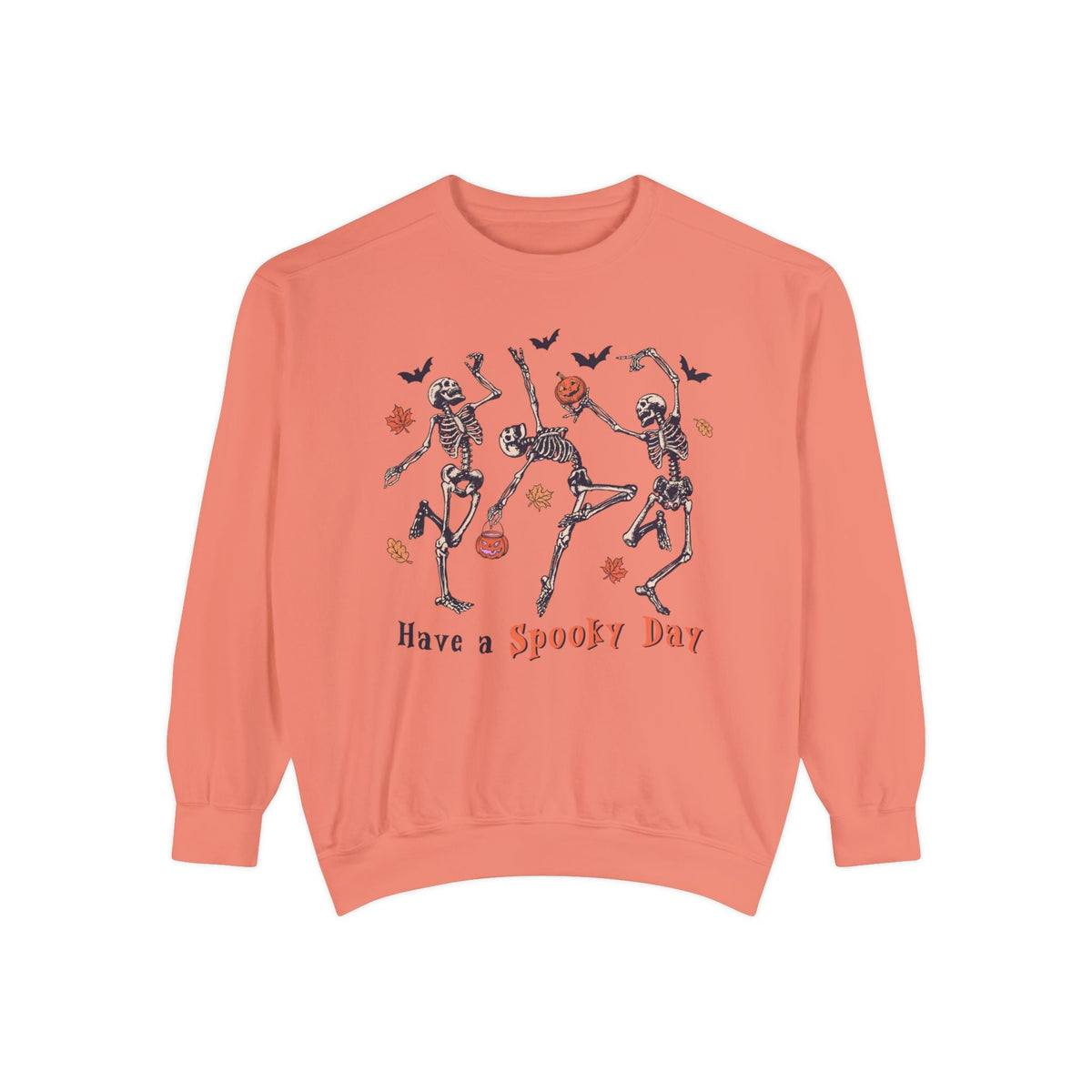 Dancing Skeletons Halloween Sweatshirt - 'Have A Spooky Day' Retro Spooky Sweater