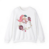 Disco Santa Crewneck Sweatshirt - Fun Holiday Vibes Christmas Sweater - Cute Christmas Apparel