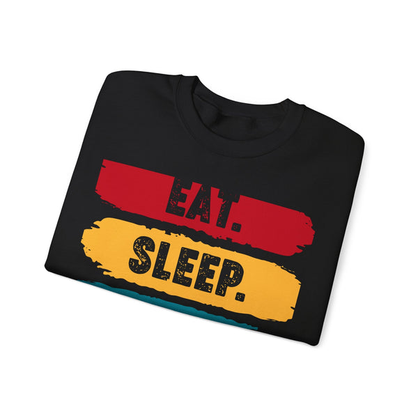 Eat Sleep Buy Shiba Inu Repeat Crypto Crewneck Sweatshirt – Cryptocurrency Shirt for Enthusiasts, Traders, and Meme Lovers