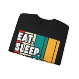 Eat Sleep Collect NFTs Crypto Crewneck Sweatshirt – Cryptocurrency Shirt for Enthusiasts, Traders, and Meme Lovers