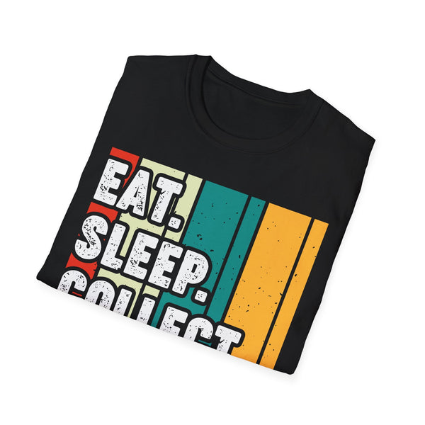 Eat Sleep Collect NFTs Crypto T-Shirt – Cryptocurrency Shirt for Enthusiasts, Traders, and Meme Lovers