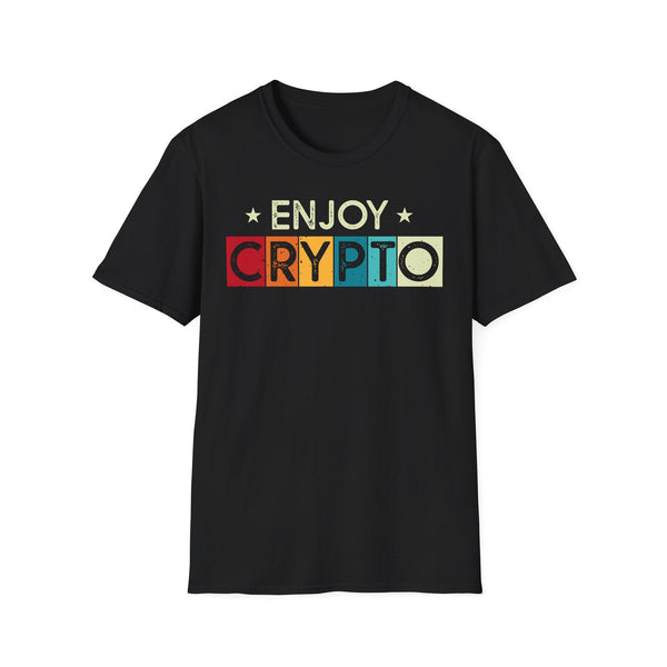 Enjoy Crypto Crypto T-Shirt – Cryptocurrency Shirt for Enthusiasts, Traders, and Meme Lovers