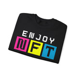 Enjoy NFT Crypto Crewneck Sweatshirt – Cryptocurrency Shirt for Enthusiasts, Traders, and Meme Lovers