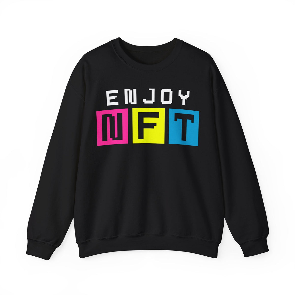 Enjoy NFT Crypto Crewneck Sweatshirt – Cryptocurrency Shirt for Enthusiasts, Traders, and Meme Lovers