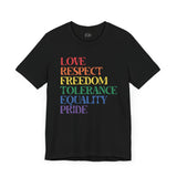 Equality Pride - Rainbow Pride Tee | Equality Shirt | LGBTQ+ Support Apparel | Colorful Gay Pride T-Shirt | Inclusive