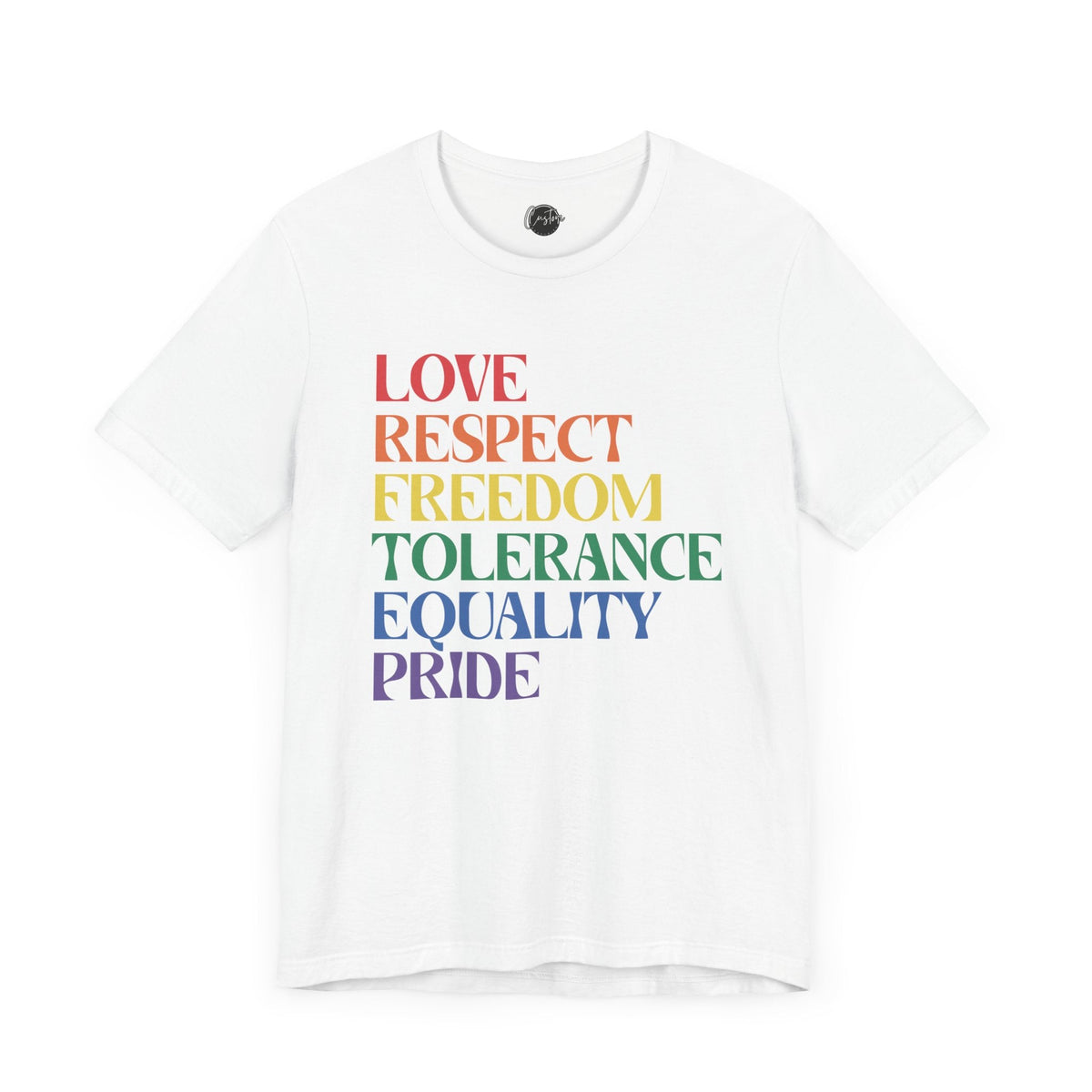 Equality Pride - Rainbow Pride Tee | Equality Shirt | LGBTQ+ Support Apparel | Colorful Gay Pride T-Shirt | Inclusive