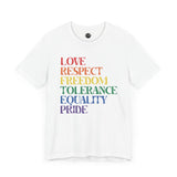 Equality Pride - Rainbow Pride Tee | Equality Shirt | LGBTQ+ Support Apparel | Colorful Gay Pride T-Shirt | Inclusive