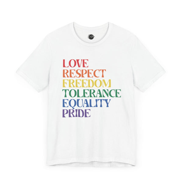 Equality Pride - Rainbow Pride Tee | Equality Shirt | LGBTQ+ Support Apparel | Colorful Gay Pride T-Shirt | Inclusive