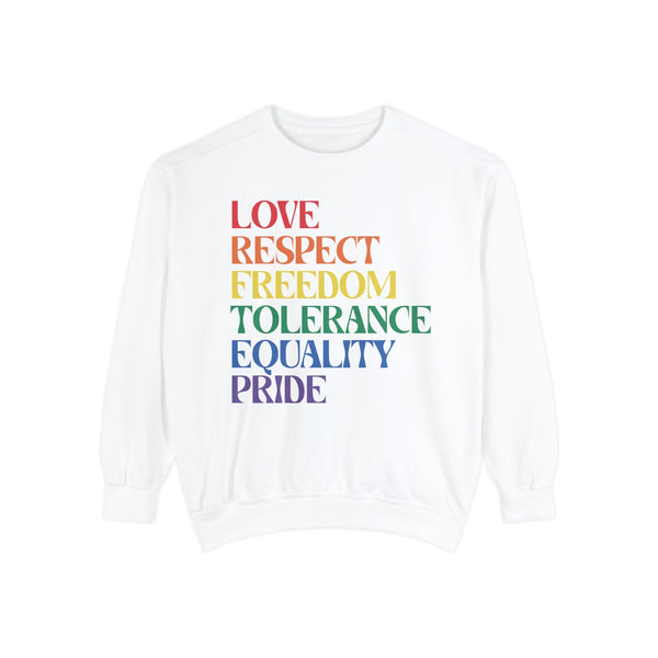 Equality Pride Unisex Garment-Dyed Sweatshirt