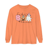 Fab Boo-lous Ghost Pumpkin Halloween Long Sleeve T-Shirt - Cute Ghost Witch Graphic Tee