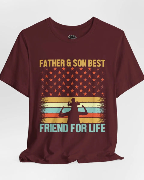 Father And Son Friends For Life T Shirt Fathers Day Gift For Dad