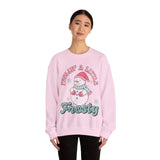 Feelin' a Little Frosty Crewneck Sweatshirt - Cute Snowman Christmas Sweater - Winter Apparel