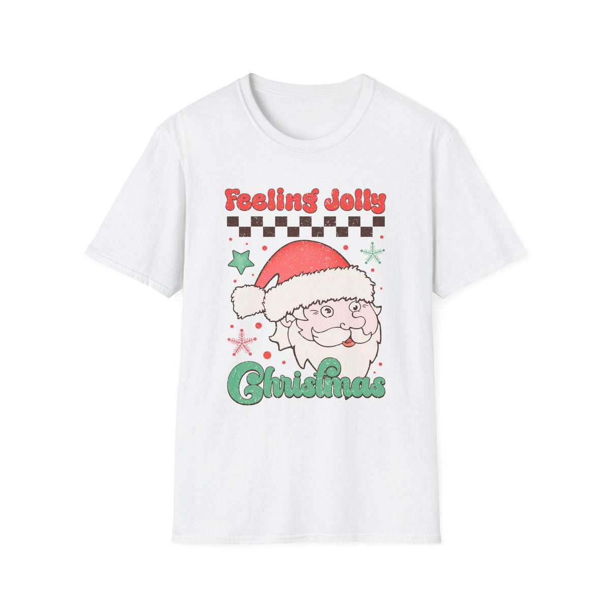 Feeling Jolly Christmas Santa Claus Holiday Shirt - Funny Christmas T-shirt for Men and Women