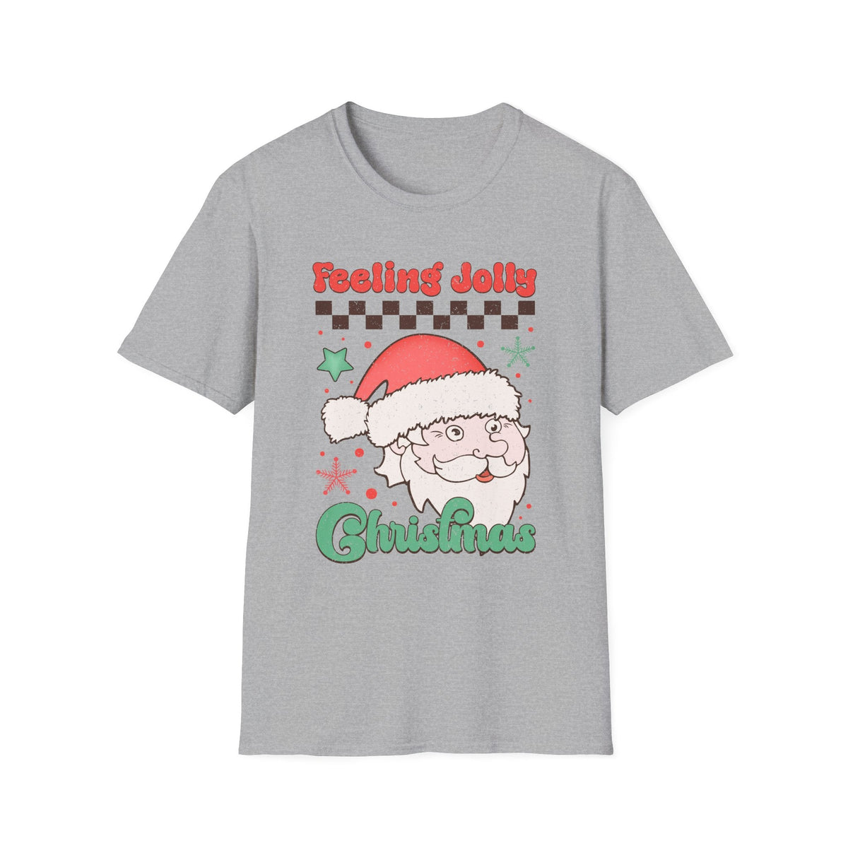 Feeling Jolly Christmas Santa Claus Holiday Shirt - Funny Christmas T-shirt for Men and Women