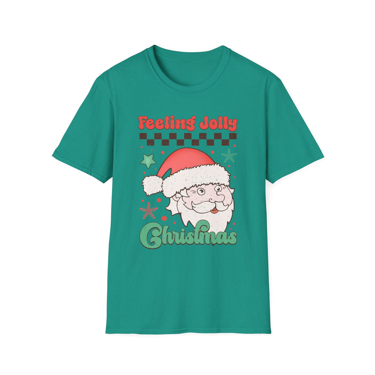 Feeling Jolly Christmas Santa Claus Holiday Shirt - Funny Christmas T-shirt for Men and Women