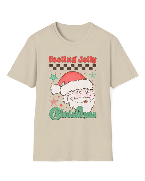 Feeling Jolly Christmas Santa Shirt for Men and Women Funny Holiday Tee