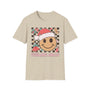 Feeling Jolly Christmas T-Shirt – Smiling Face, Santa Hat & Holiday Cheer