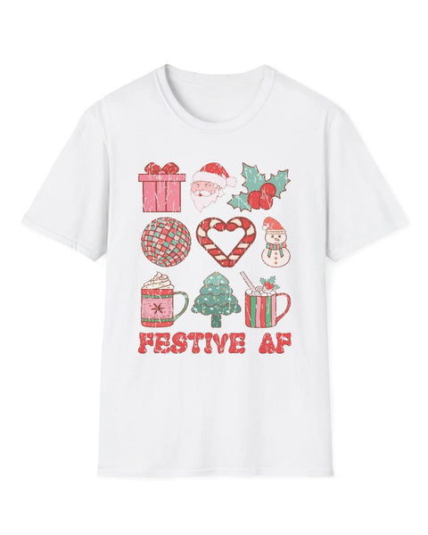 Festive Christmas T Shirt With Fun Holiday Graphics
