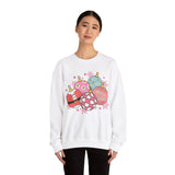 Festive Ornament Crewneck Sweatshirt - Merry Christmas Christmas Sweater - Cute Holiday Apparel