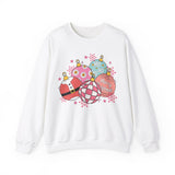 Festive Ornament Crewneck Sweatshirt - Merry Christmas Christmas Sweater - Cute Holiday Apparel