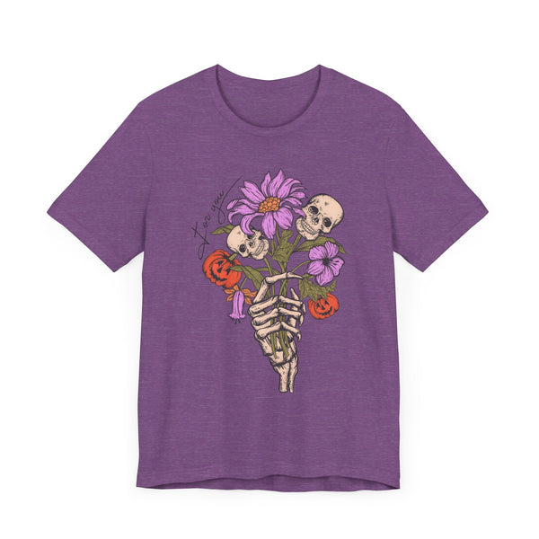 For You - Gothic Floral Skeleton Hand Halloween Shirt