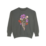 For You - Gothic Floral Skeleton Hand Halloween Sweatshirt