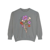 For You - Gothic Floral Skeleton Hand Halloween Sweatshirt