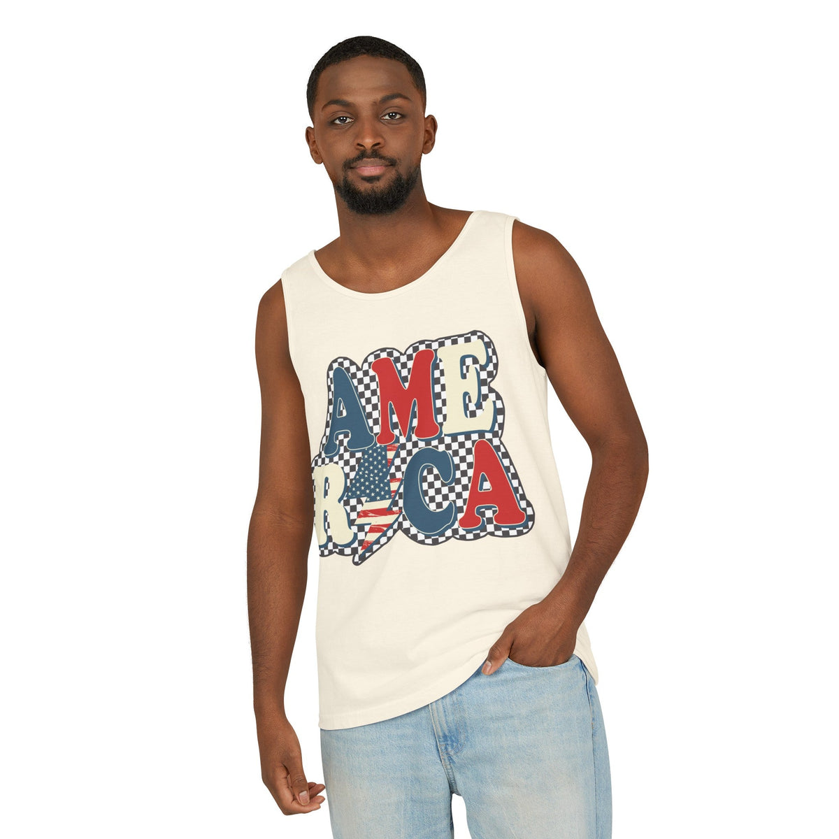 Fourth Of July Unisex Garment-Dyed Tank Top