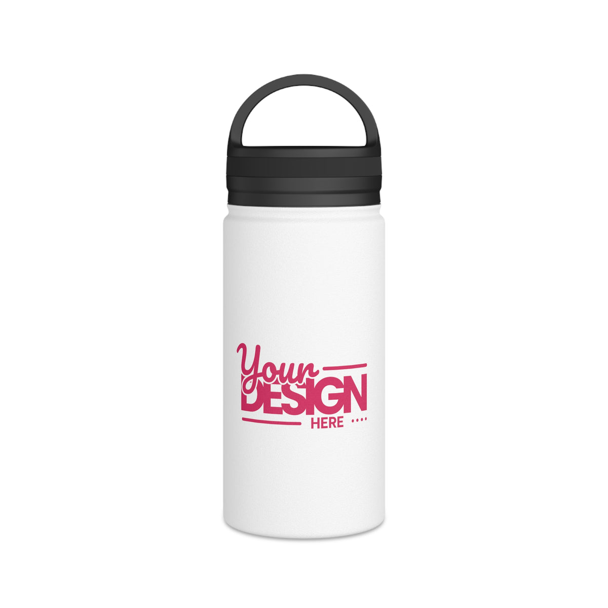 Customizable Stainless Steel Water Bottle with Handle Lid, Personalized Hydro Bottle, Outdoor Gear, Eco-Friendly Gift, Fitness Hydration