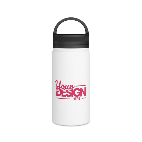 Customizable Stainless Steel Water Bottle with Handle Lid, Personalized Hydro Bottle, Outdoor Gear, Eco-Friendly Gift, Fitness Hydration