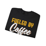 Fueled by Coffee and Bitcoin Crypto Crewneck Sweatshirt – Cryptocurrency Shirt for Enthusiasts, Traders, and Meme Lovers