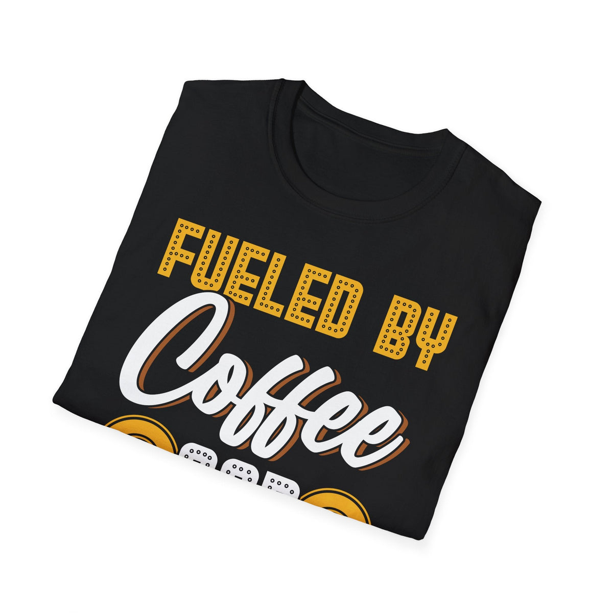 Fueled by Coffee and Bitcoin Crypto T-Shirt – Cryptocurrency Shirt for Enthusiasts, Traders, and Meme Lovers