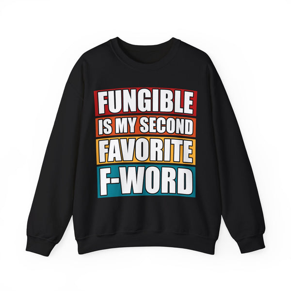 Fungible Quote Crypto Crewneck Sweatshirt – Cryptocurrency Shirt for Enthusiasts, Traders, and Meme Lovers