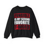 Fungible Second Favorite Crypto Crewneck Sweatshirt – Cryptocurrency Shirt for Enthusiasts, Traders, and Meme Lovers