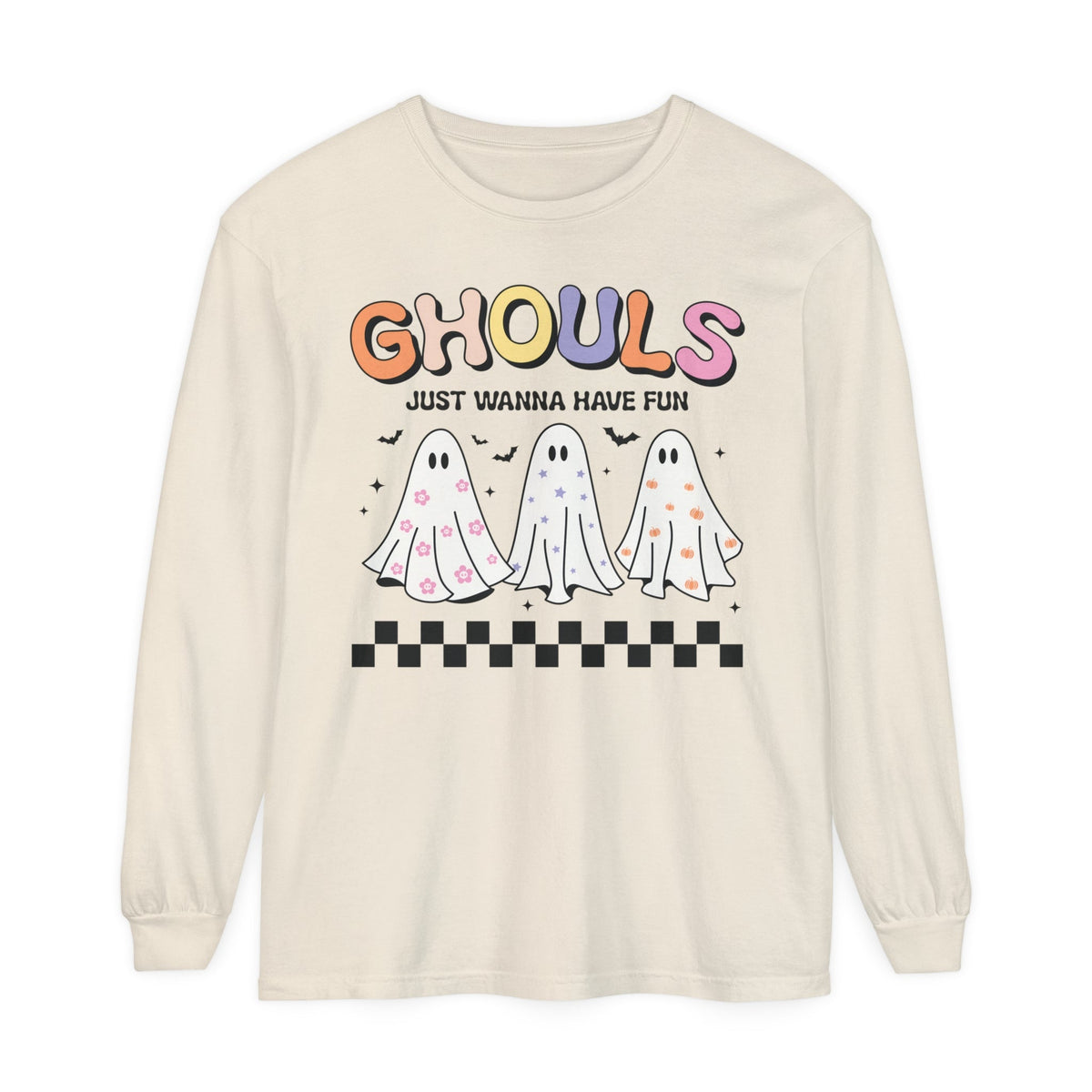 Ghouls Just Wanna Have Fun - Halloween Long Sleeve T-Shirt Ghost Friends Graphic Tee