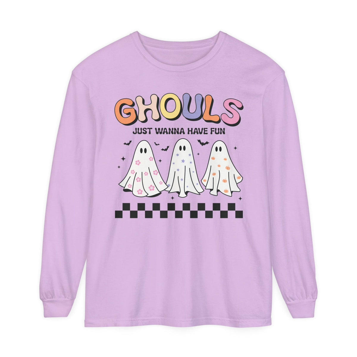 Ghouls Just Wanna Have Fun - Halloween Long Sleeve T-Shirt Ghost Friends Graphic Tee