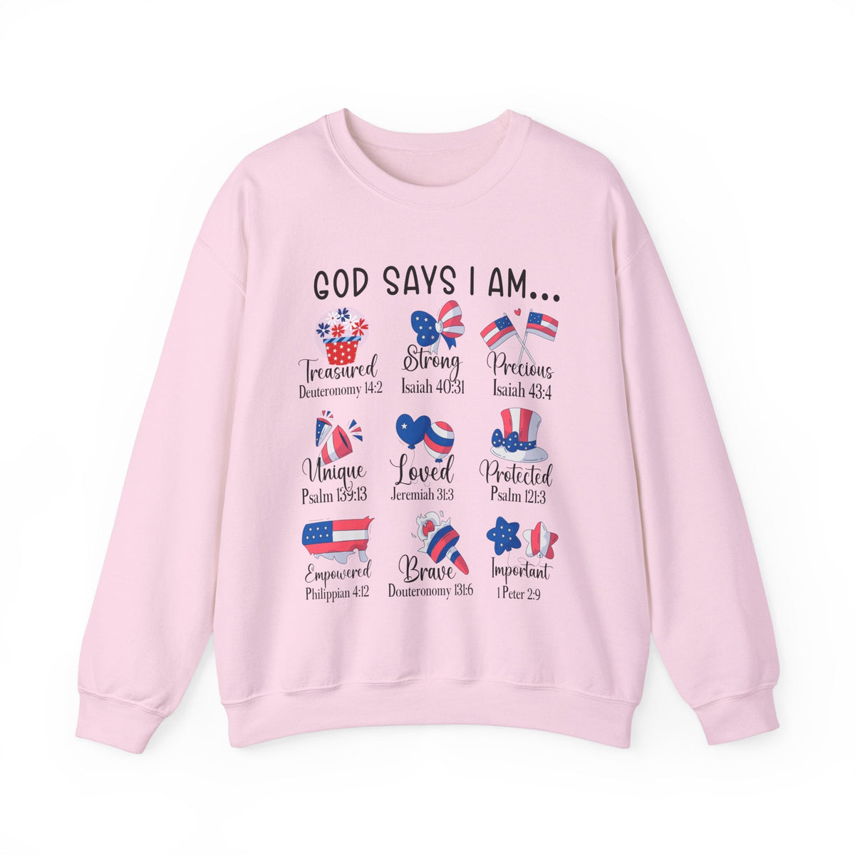 God Says I Am Unisex Heavy Blend™ Crewneck Sweatshirt