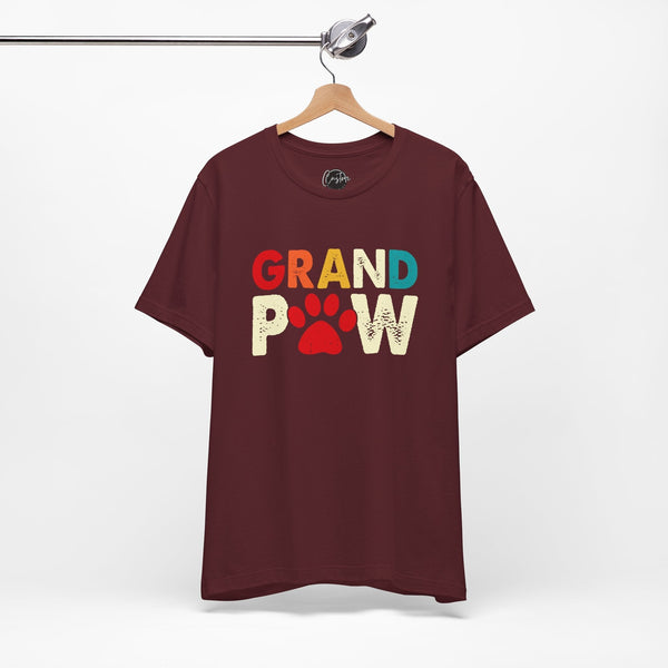 Grand Paw - Dads T-Shirt, Fathers Day Shirt, Dad Birthday Gift, Cool Gift for Dads, Gift for Dad, Husband Gift, Gift