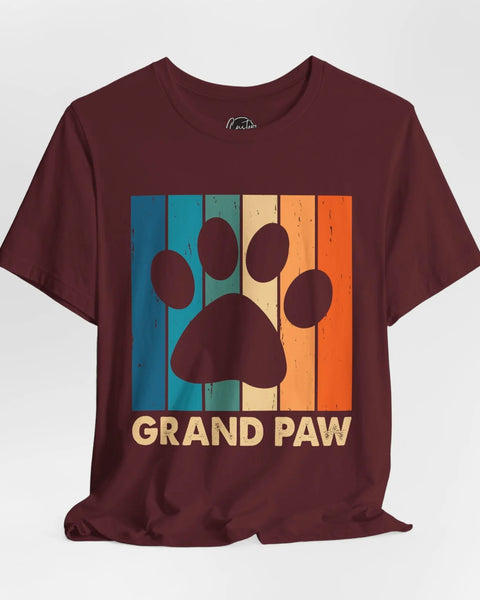 Grand Paw Dads T Shirt Fathers Day Gift For Dad And Husband