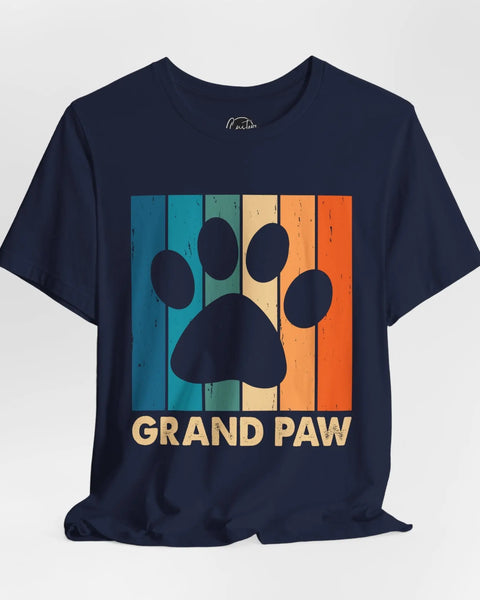 Grand Paw Dads T Shirt Fathers Day Gift For Dad And Husband