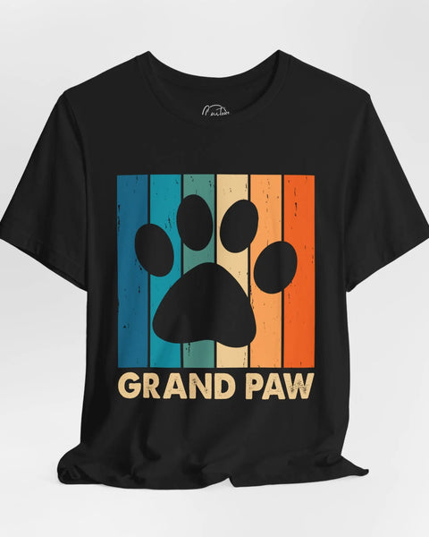 Grand Paw Dads T Shirt Fathers Day Gift For Dad And Husband