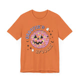 Groovin' & Spookin' - Retro Halloween Disco Ball Graphic T-Shirt