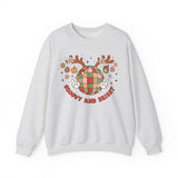 Groovy and Bright Crewneck Sweatshirt - Festive Disco Reindeer Christmas Sweater - Christmas Fun