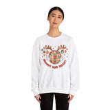 Groovy and Bright Crewneck Sweatshirt - Festive Disco Reindeer Christmas Sweater - Christmas Fun