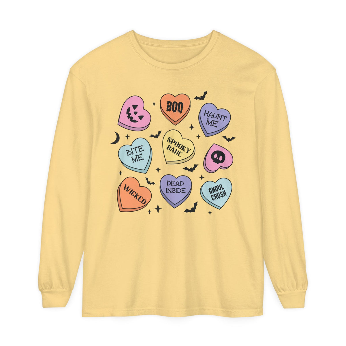 Halloween Candy Hearts - Spooky Babe, Ghoul Crush, Bite Me Halloween Tee