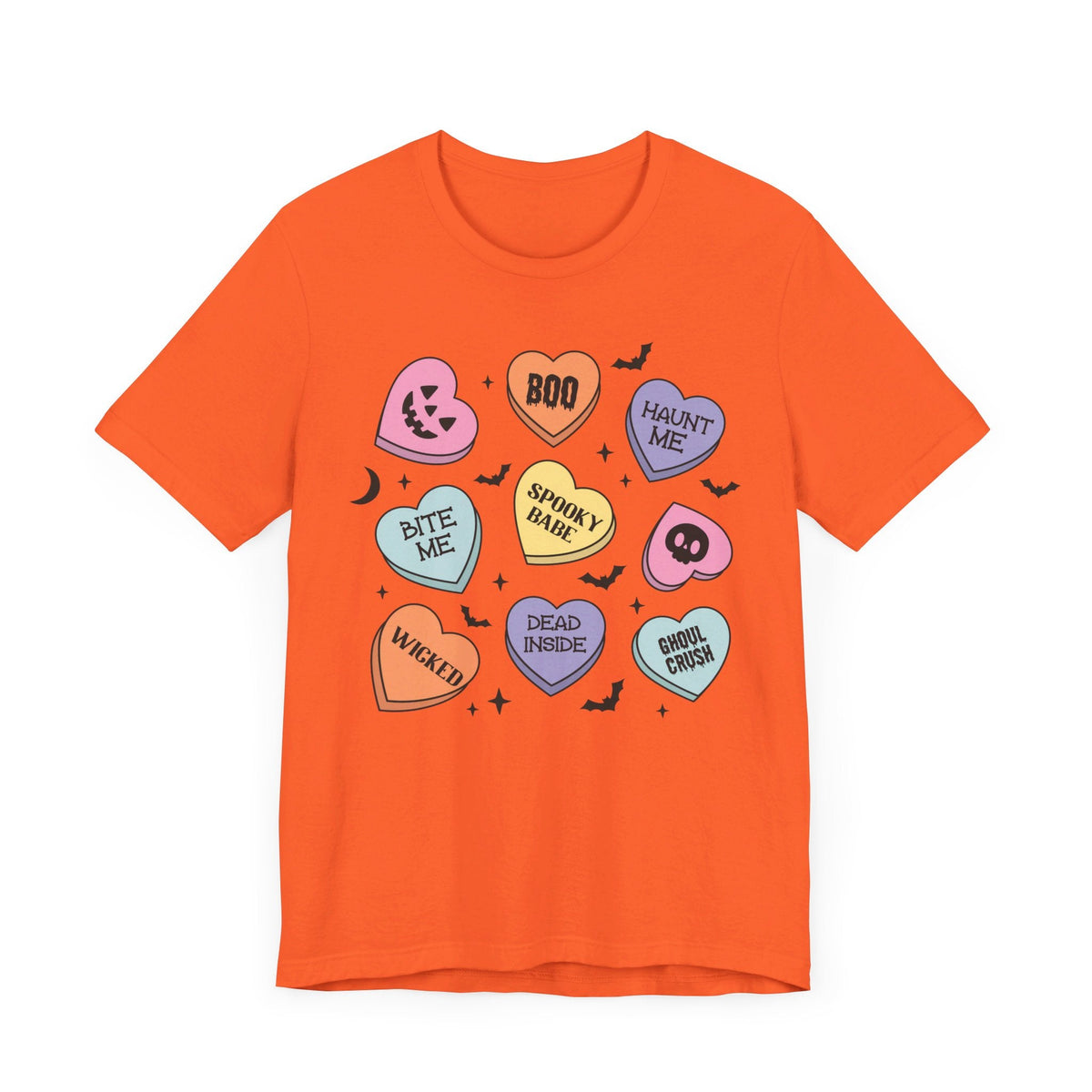 Halloween Candy Hearts - Spooky Babe, Ghoul Crush, Bite Me Halloween Tee